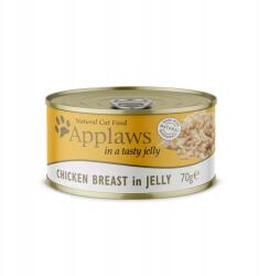 Applaws Premium nedves macskaeledel Adult Csirke zselében 4x70g