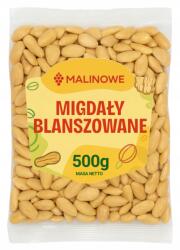 Malinowe Blansírozott Mandula Egész 500g Héj Nélkül Friss Természetes Prémium (5903018607863)