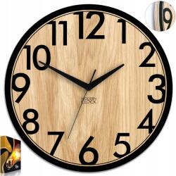 ModernClock Focus tölgyfa falióra - 33 cm, csendes mechanizmus (Focus)