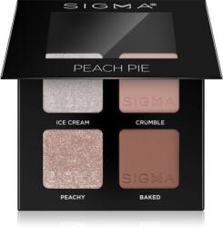 SIGMA Quad палитра сенки за очи цвят Peach Pie 4 гр