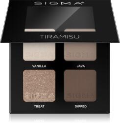 SIGMA Quad палитра сенки за очи цвят Tiramisu 4 гр