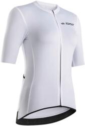 GIST SUPREMO női rövid ujjú kerékpáros mez, teljes cipzárral, fehér, XL GIST Bicikli alkatrészek Kerékpáros ruházat Kerékpáros mezek