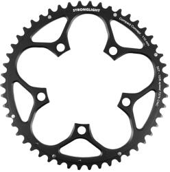 Stronglight 5 karos 110 mm-es országúti lánctányér 50 fogas, külső, fekete alumínium, Shimano 10/9 sebességhez STRONGLIGHT Bicikli alkatrészek Kerékpár alkatrészek Kerékpár lánctányérok