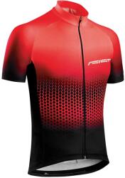 GIST gyerek rövid ujjú kerékpáros mez, teljes cipzár, piros színátmenetes, 8-10 éveseknek - 8105 GIST Bicikli alkatrészek Kerékpáros ruházat Kerékpáros mezek