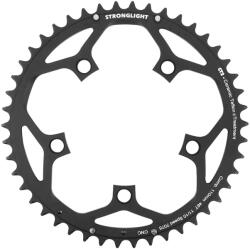 Stronglight CT2 országúti lánctányér 5 furat, 110 mm, 46 fogas, külső, fekete, Shimano 10-11 sebességhez STRONGLIGHT Bicikli alkatrészek Kerékpár alkatrészek Kerékpár lánctányérok