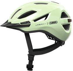 ABUS ABUS URBAN-I 4.0 felnőtt kerékpáros sisak, pisztáciazöld, L méret (57-61 cm), tekerőgombos állítás, hátsó USB világítás ABUS (Vélo) Bicikli alkatrészek Kerékpáros ruházat Kerékpáros sisakok