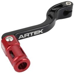 ARTEK váltókar Derbi 50 Senda, Gilera 50 SMT, RCR, Aprilia 50 SX, RX alumínium CNC fekete-piros (összecsukható) ARTEK Erőátviteli alkatrészek Váltók és alkatrészeik Váltókarok