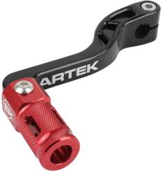 ARTEK CNC alumínium váltókar, fekete-piros, összecsukható - Minarelli 50 AM6/Beta 50 RR/Rieju 50 MRT/Sherco 50 SM-R, SE-R ARTEK Erőátviteli alkatrészek Váltók és alkatrészeik Váltókarok