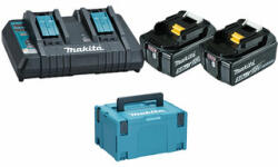 Makita BL1850B+DC18RD set incarcator si acumulator 18 V | 5 Ah (2x632F15-1+1x196933-6+1x821551)