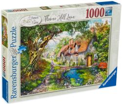 Ravensburger Пъзел Ravensburger от 1000 части - Down the Lane No. 1, Flower Hill Lane (12000131)
