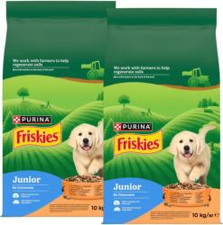 Friskies Junior Hrană pentru căței cu pui și legume cu lapte 2x10 kg