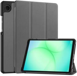 Gigapack Samsung Galaxy Tab A11 LTE (SM-X135) tok álló, bőr hatású (flip, trifold, asztali tartó) sötétszürke (GP-177306)