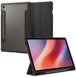 Spigen Samsung Galaxy Tab S10 FE WIFI (SM-X526) ultra hybrid pro tok álló, bőr hatású (flip, ceruza tartó) fekete (ACS09498)