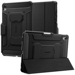 Spigen Samsung Galaxy Tab S11 5G (SM-X736B) rugged armor pro tok álló (aktív flip, ütésálló, ceruza tartó) fekete (ACS10149)