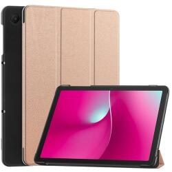 Gigapack T Tablet 2 5G tok álló, bőr hatású (aktív flip, oldalra nyíló, trifold, asztali tartó) rozéarany (GP-174501)