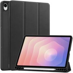 Gigapack Samsung Galaxy Tab S11 5G (SM-X736B) tok álló, bőr hatású (flip, trifold, asztali tartó, ceruza tartó) fekete (GP-177309)