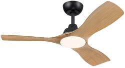 Philips - Ventilator de tavan dimabil OLAS cu LED, 24W/230V, diam. 106 cm, negru/maro + telecomandă (P7325)