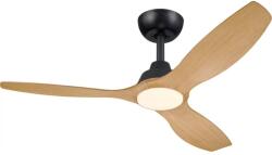 Philips Ventilator de tavan Philips OLAS LED/24W/230V, dimabil, Ø 132 cm, negru/maro, cu telecomandă (P7328)