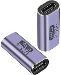 PremiumCord USB 4.0 Type C Toldó Szürke 3cm KUR31-37 (KUR31-37)