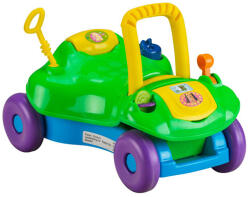 KikkaBoo Ride On 2in1 lábbal hajtós autó és járássegítő Green