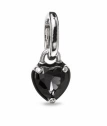PANDORA ME / Moments 793042C01 Fekete csakra szív mini függő charm (Ag 925/1000, 0, 64 g)