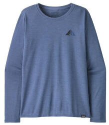 Patagonia W's L/S Cap Cool Daily Graphic Shirt - Lands női póló S / sötétkék