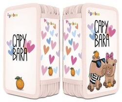  Tolltartó, töltött, 3 emeletes, cipzáras, "Gimboo", rózsaszín, kapibara (DBTS41PL) - primatinta