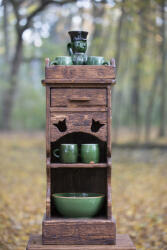  Tulipán fenyő telefon asztalka