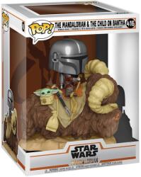FUNKO Pop Star Wars The Mandalorian - Mando Banthán a Gyerekkel figura #416 889698523738 (889698523738)