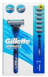 Gillette Mach3 Sport aparat de ras + capete de schimb Razor + Spare Heads 6 pcs