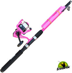 Frenetic PINK ifjúsági szett 2, 1m bottal, szerelékkel és zsinórral tekert orsóval