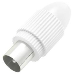 Hama Антенен конектор HAMA Coax plug, Коаксиален мъжко, Бял (HAMA-205213) - Allstore