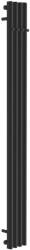 Excellent Verdi calorifer de baie decorativ 180x18 cm negru GREX. VE180.18. 4SP. BL (GREXVE180184SPBL)