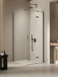 NEW TRENDY Nesta Gunmetal Brushed cabină de duș 100x100 cm pătrat gunmetal periat/sticlă transparentă K-4741 (K4741)