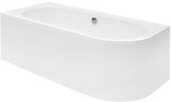 Besco Avita cadă de colț 179.5x80 cm partea stângă alb AVL-180-O-BI (AVL180OBI)