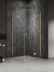 NEW TRENDY Nesta Light Gold cabină de duș 120x100 cm dreptunghiular auriu luciu/sticlă transparentă K-4537 (K4537)