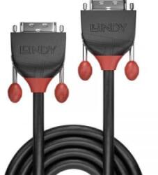 Lindy DVI Csatlakozókábel [1x DVI dugó, 18+1 pólusú - 1x DVI dugó, 18+1 pólusú] 5.00 m Fekete (36258)