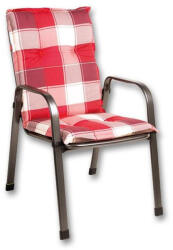 GardenFox Na x os Savoy Párna Székre 105*49*6 cm-es Piros Kockás