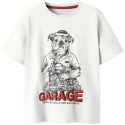 NAME IT tricou băieți cu mâneci scurte cu model alb (14B9A6)
