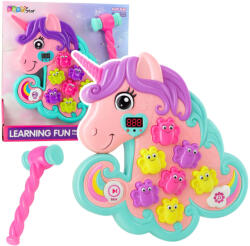LeanToys Whac A Mole Arcade Játék Unicorn Színes Fények Hangjai