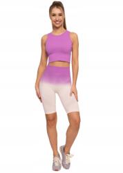 Moraj Női leggings, Moraj, kerékpáros nadrág, magas derekú, varrás nélküli, push-up, rugalmas anyagból, S INTL (RDL2400-001-PINK-S)