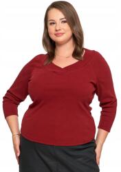 Moraj Női blúz Moraj, csíkos, elegáns, piros, pamut elasztánnal, S INTL