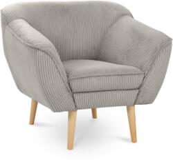  DORY kordbársony fotel - világosszürke (10000018895)