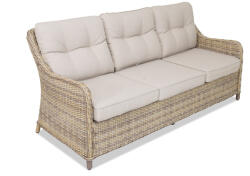 Garden Point Háromszemélyes technorattan kanapé Toledo bézs Garden Point (GAP144SO3)