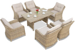 Garden Point Toledo Premium technorattán kerti bútorok, bézs (GAP144-FIE)