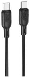 BOROFONE Cablu de date / adaptor Borofone BX113, USB-C Male la USB-C Male, 60 W, 1 m (Negru)