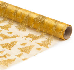 Family Karácsonyi asztalterítő futó - Arany - 180 x 28 cm (58200A)