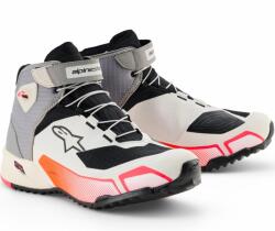 Alpinestars Ghete moto Alpinestars Stella CR-X Drystar pentru femei, alb-gri deschis-negru-roz fluo (AIM131-388)