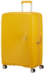 Samsonite SOUNDBOX napsárga bővíthető négykerekű óriás bőrönd 156799-1371 - taskaweb