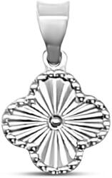 ÉkszerM Fehérarany Négylevelű Lóhere Medál AU 97402